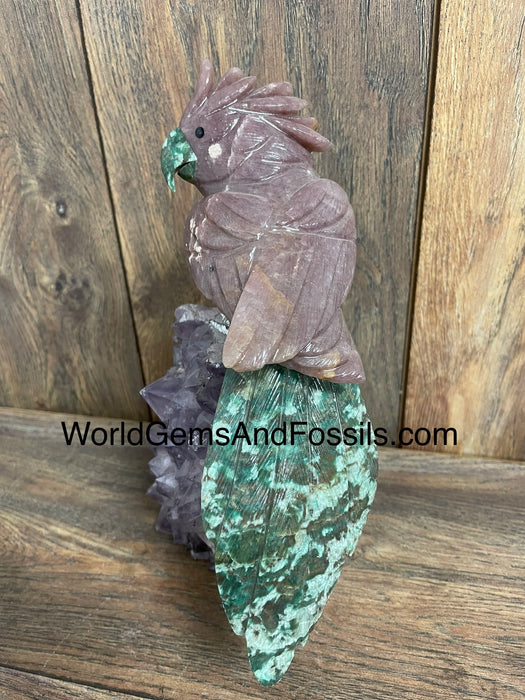 Crystal Bird On Stand #19 Medium