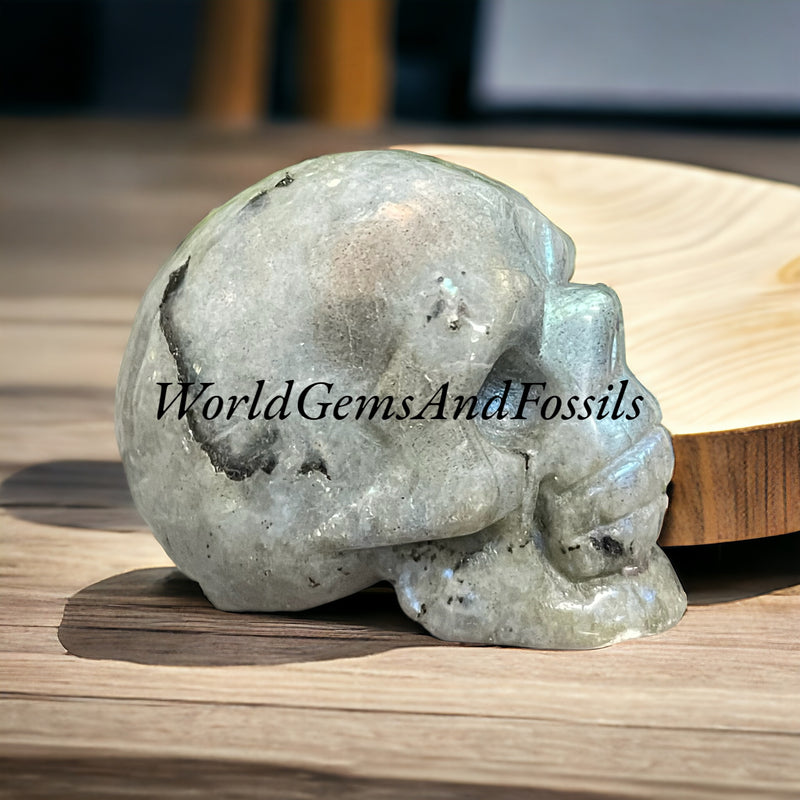 2" Labradorite Skull