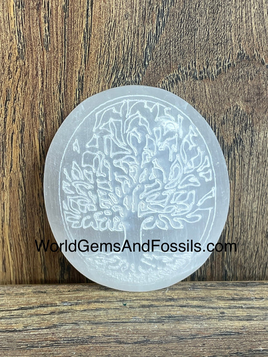 Tree Of Life Selenite Palm Stone Box/100Pcs