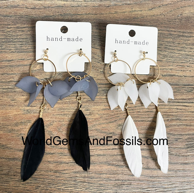 Feather Earring 2Pc Set