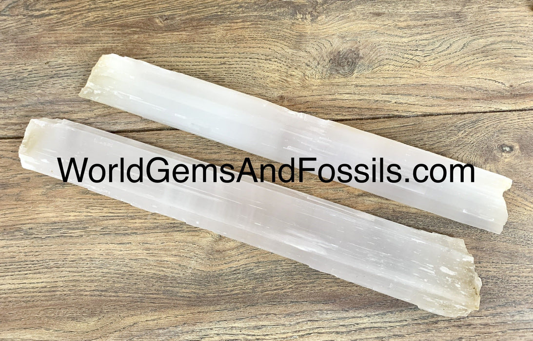 Selenite Stick Wand 14"