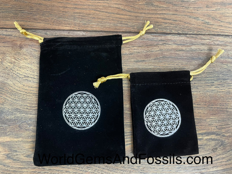 Flower Of Life Pouch White