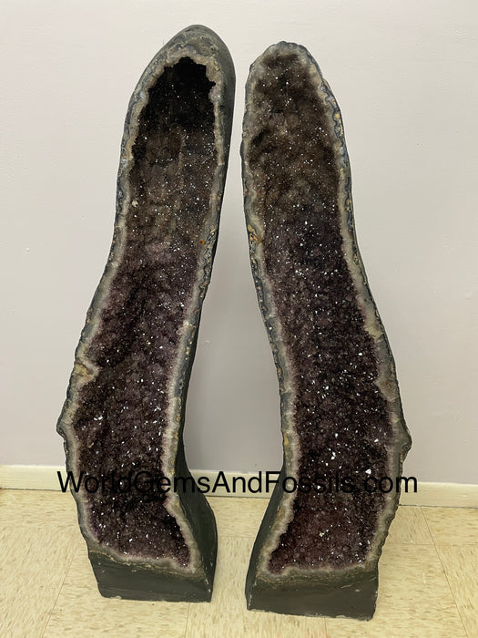 Amethyst Cathedral Pair 41.5” (3.5 feet) FREE Shipping