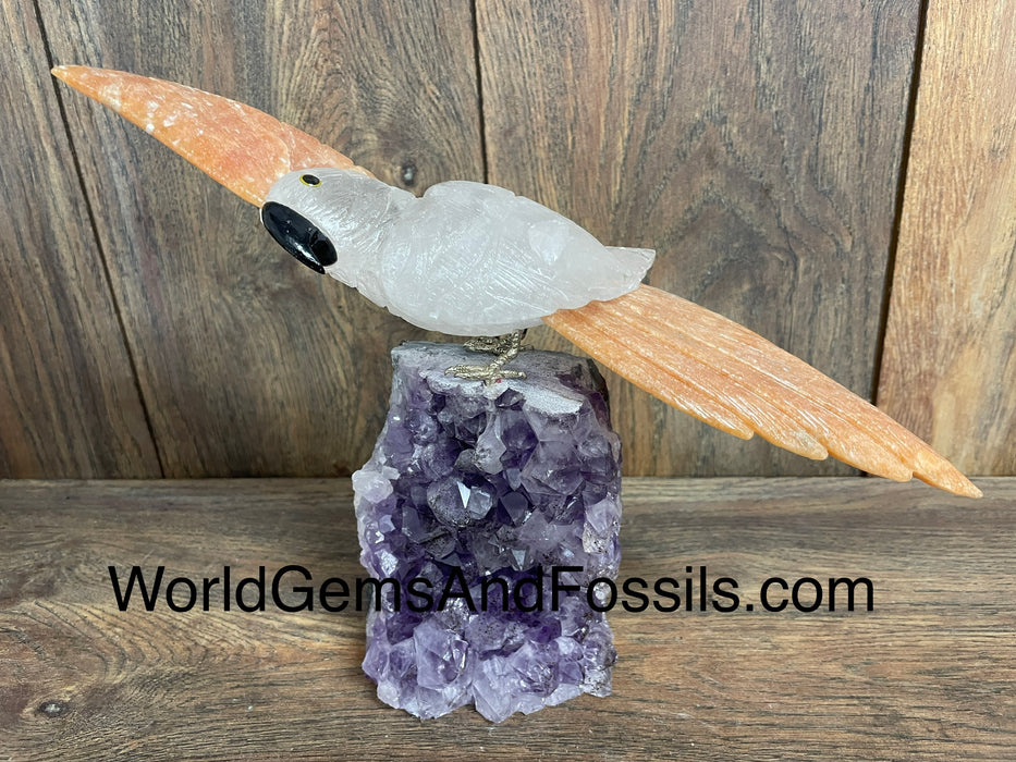 Crystal Bird On Stand #9 Small