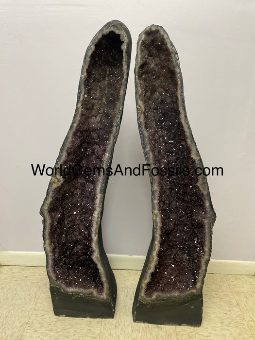 Amethyst Cathedral Pair 41.5” (3.5 feet) FREE Shipping