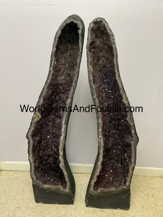 Amethyst Cathedral Pair 41.5” (3.5 feet) FREE Shipping