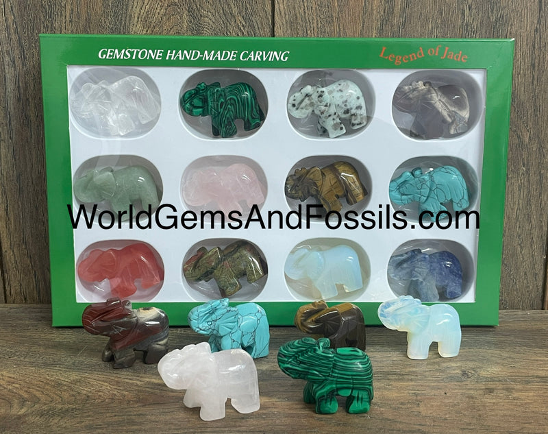 Crystal Elephant  Box/12pcs