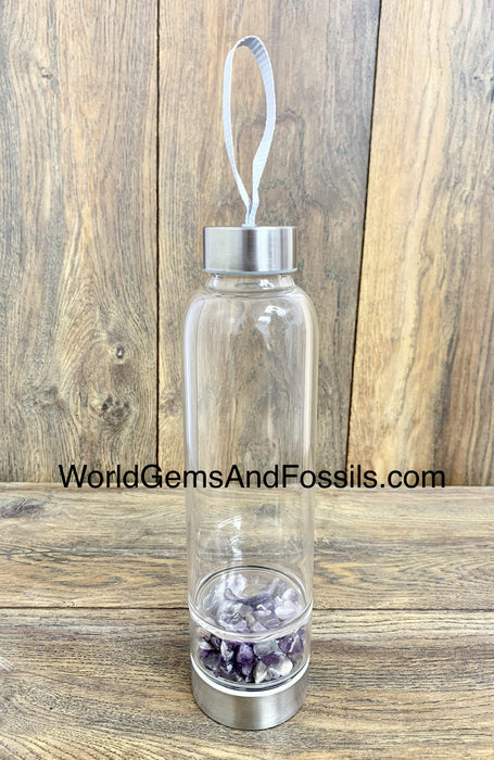 Amethyst Crystal Water Bottle