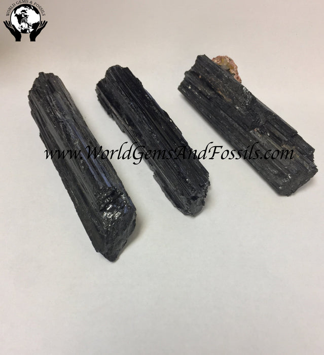 Black Tourmaline 1.8"-2" Log Style style 1 lb