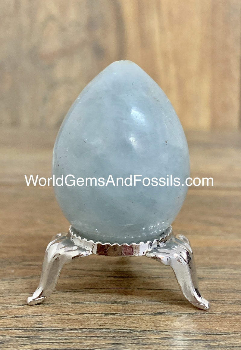 Blue Calcite Egg 36-43mm