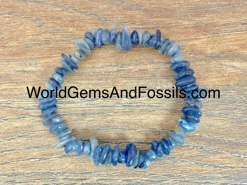 Blue Kyanite Chip Bracelets