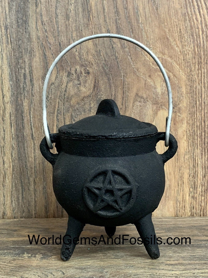 Cauldron Pentacle Cast Iron Pots 3"