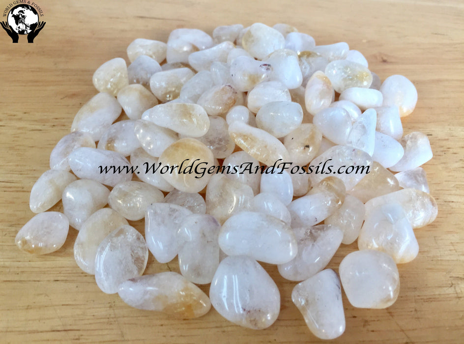 Citrine Tumbled Stones 1 lb 2nd Quality