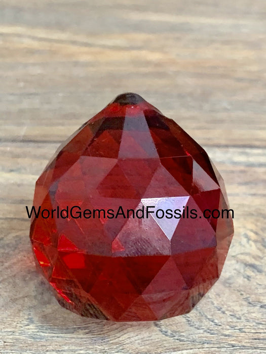 Feng Shui Hanging Crystals Red