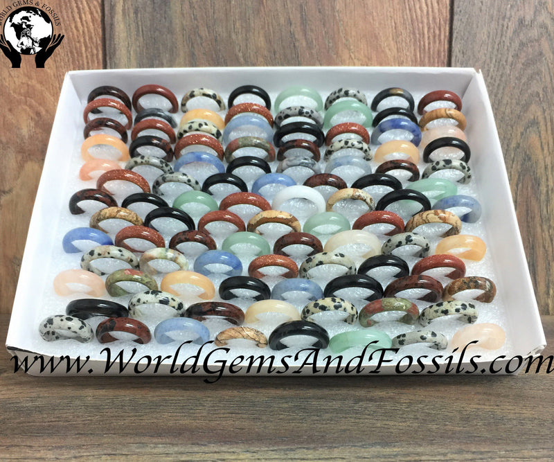 Gemstone Rings 100pcs/Box