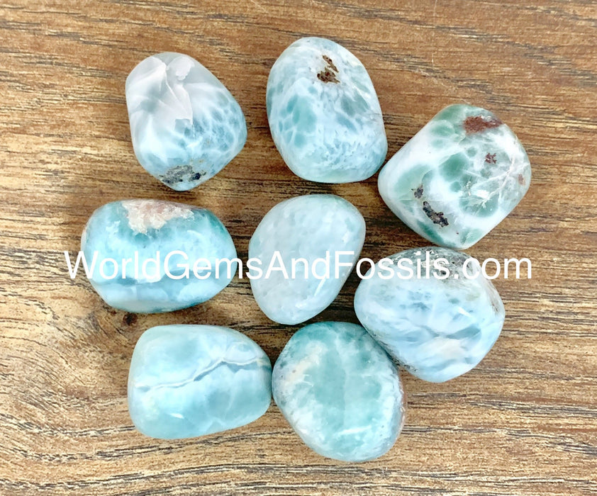Larimar Tumbled Stone 4 oz