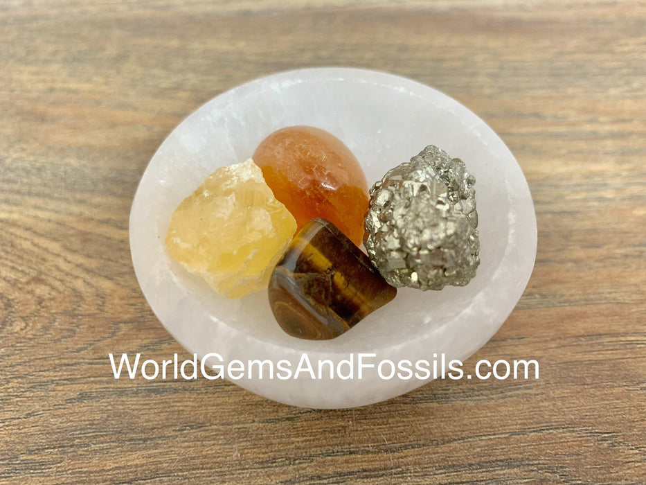 Leo Zodiac Sign Crystal Bowl Set