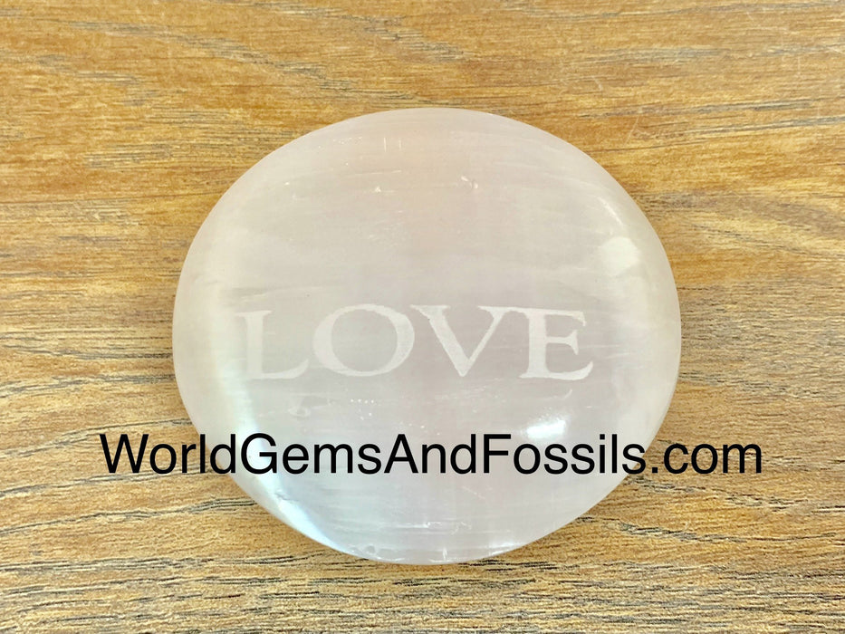 Love Selenite Word Stones