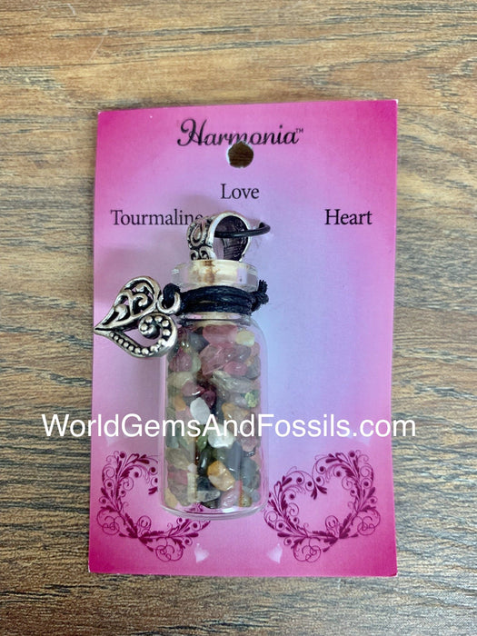 Mix Tourmaline Chip Stone Bottle Necklaces