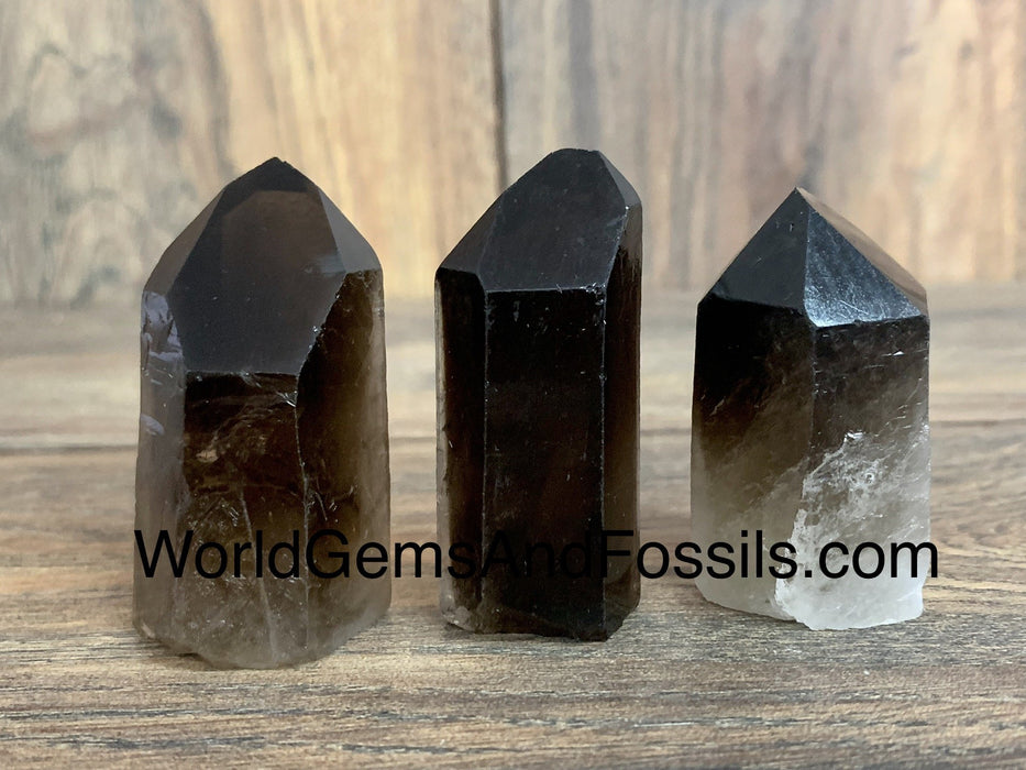 Natural Smoky Quartz Point Flat Bottom 2"-2.5"