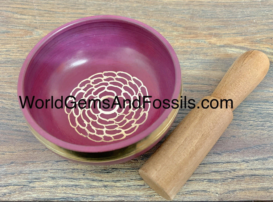 Pink Chakra Singing Bowls 3.9"