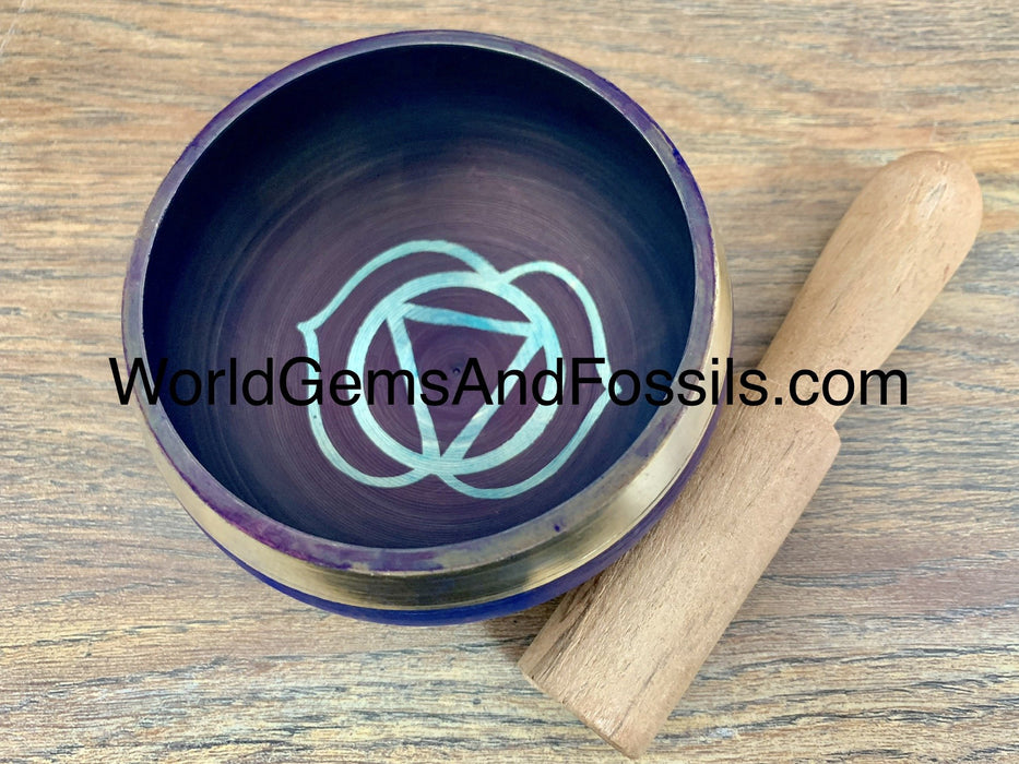 Purple Chakra Singing Bowls 3.9"