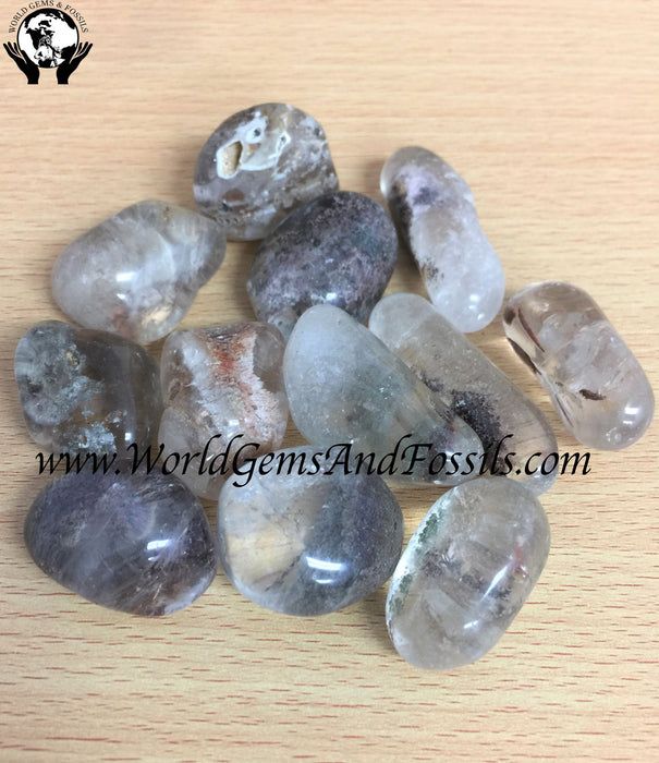 Quartz With Inclusions Tumbled Stone 1 lb