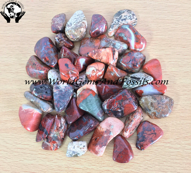 Brecciated Jasper Tumbled Stone 1 lb