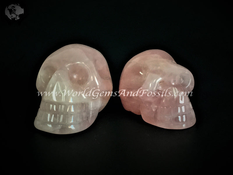 Rose Quartz Skulls 45-55 mm