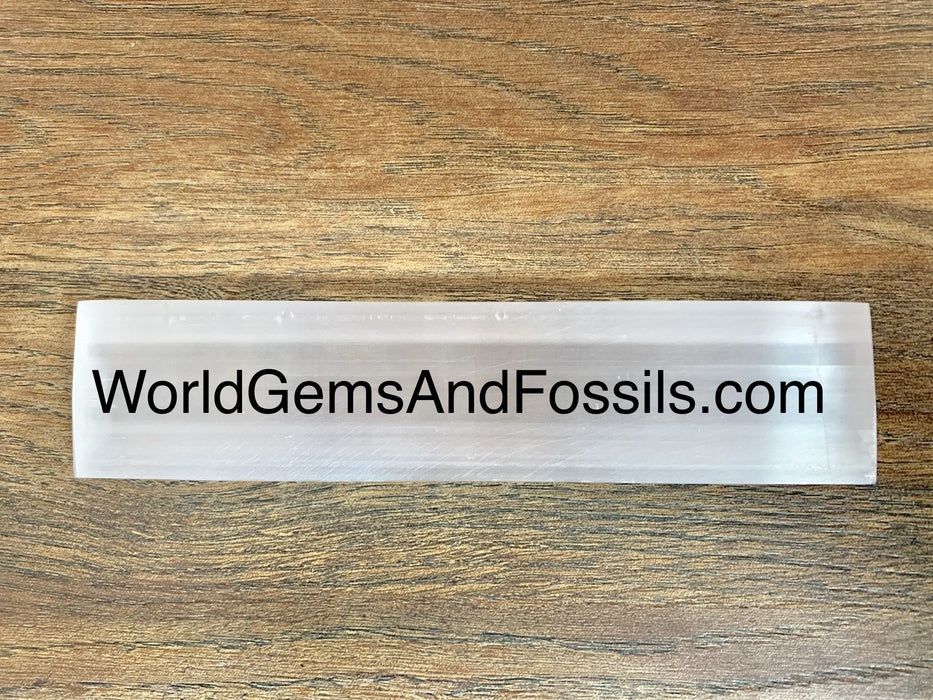 Selenite Ruler Polished 6" 150pcs/Box