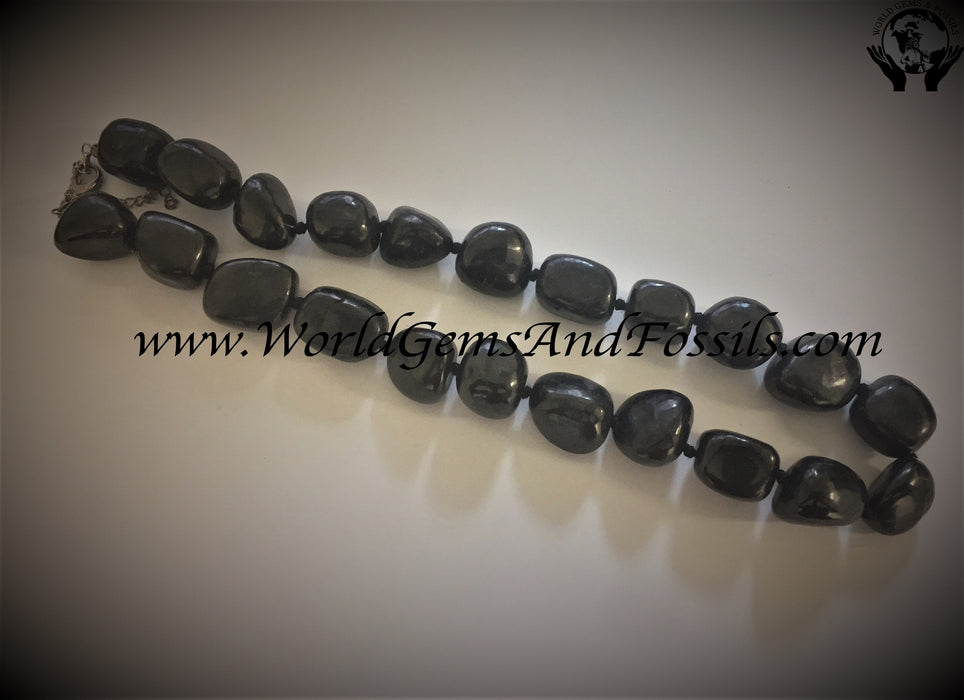 Shungite Nugget Necklace 18"(10x15)