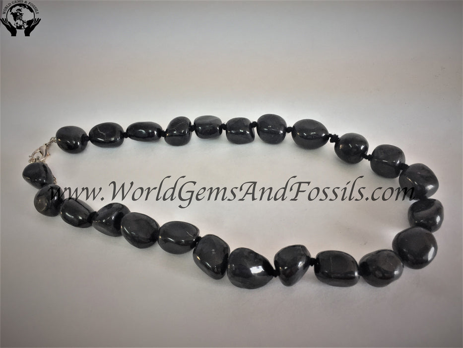 Shungite Nugget Necklace 18"(20x15)