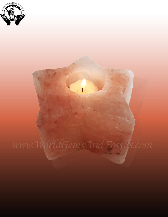 Star Salt Candle Holders