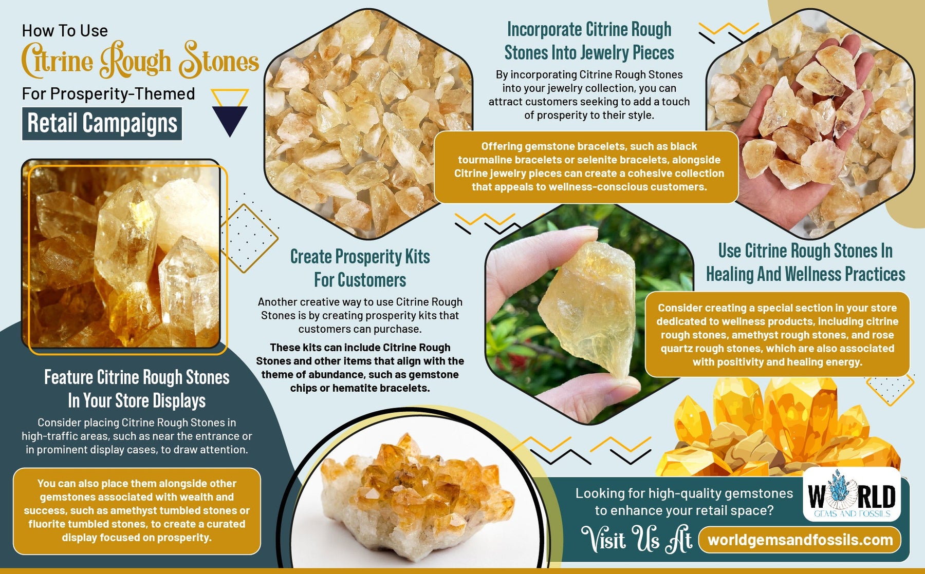 How To Use Citrine Rough Stones For Prosperity-Themed Retail Campaigns