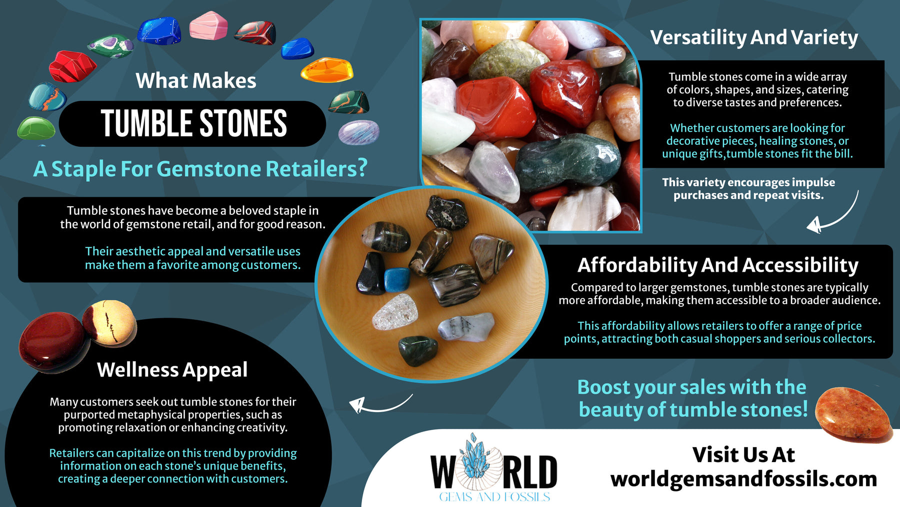 What Makes Tumble Stones A Staple For Gemstone Retailers?