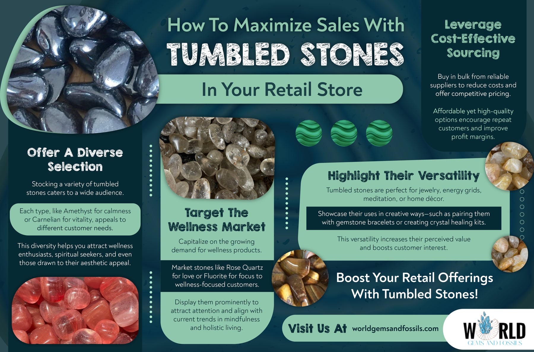 How to maximize sales with tumbled stones in your retail store