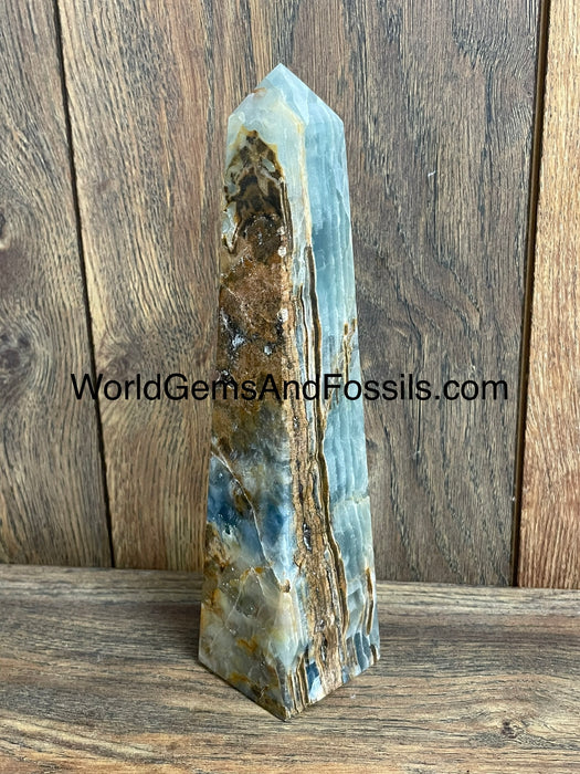 Blue Onyx Obelisk 8.75”  #7