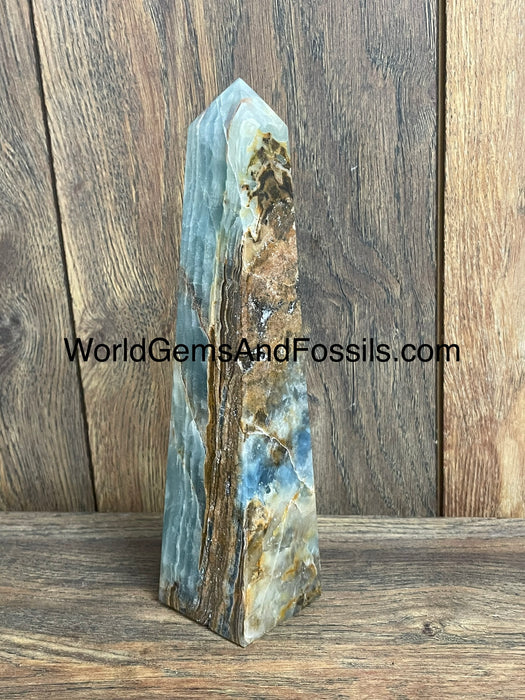 Blue Onyx Obelisk 8.75”  #7