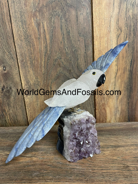 Crystal Bird On Stand  #13    Small