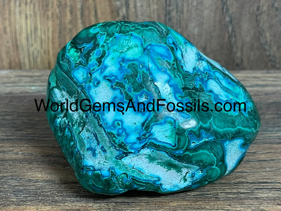 Malachite With Chrysocolla Free Form 3” #12