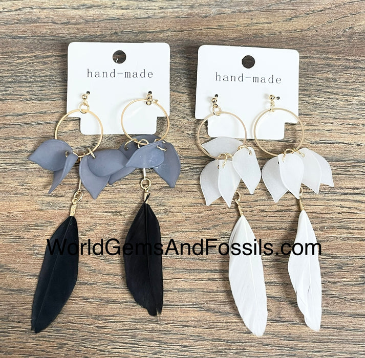 Feather Earring 2Pc Set