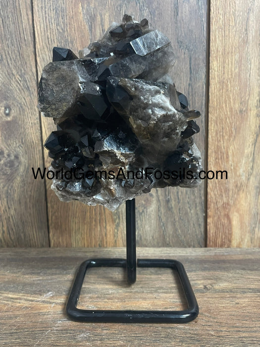 Smoky Quartz Specimen On Stand  8.5”  #1