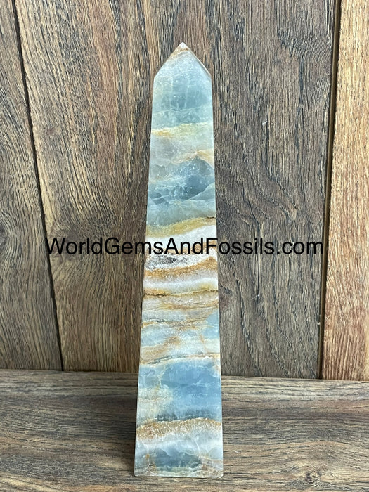 Blue Onyx Obelisk 9.5”  #6