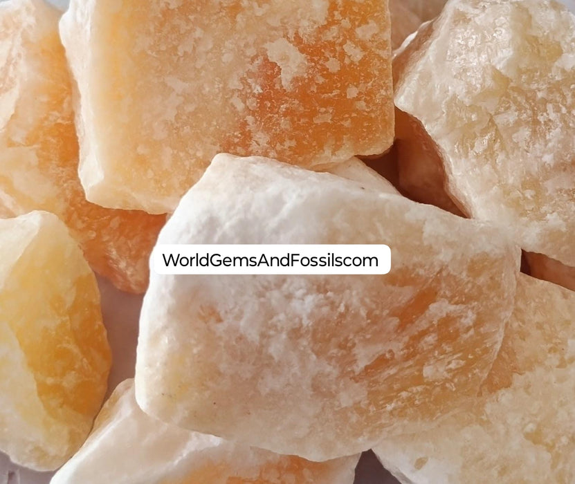 Orange Calcite Rough Stone 1 lb #2