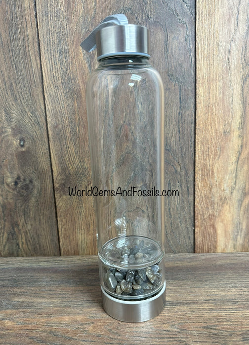 Labradorite Chip Crystal Water Bottle