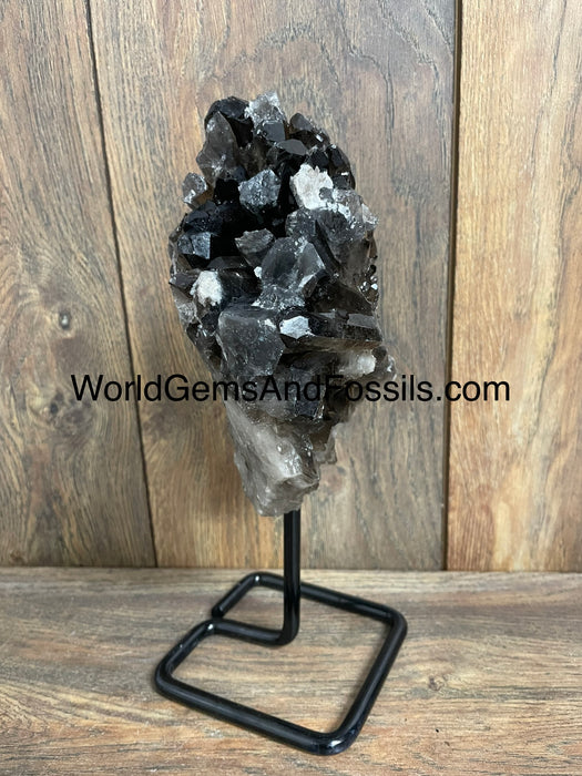 Smoky Quartz Specimen On Stand  9.5”  #5