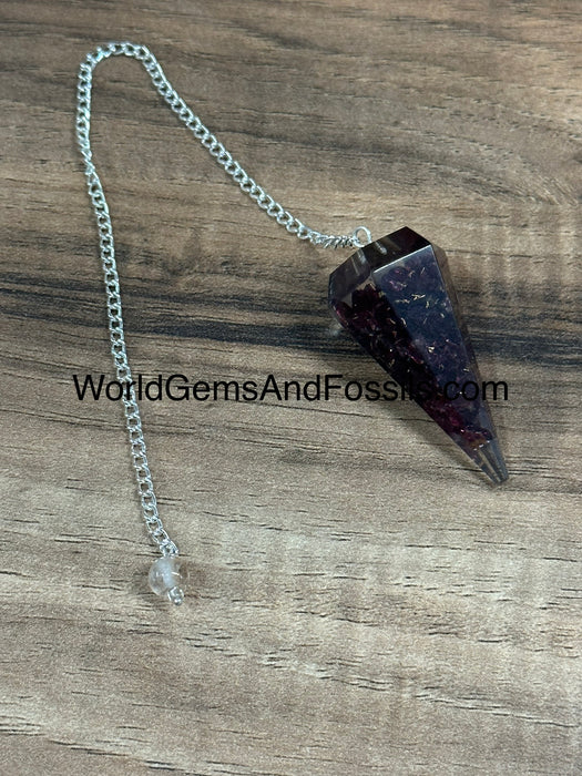 Garnet Orgone Pendulum