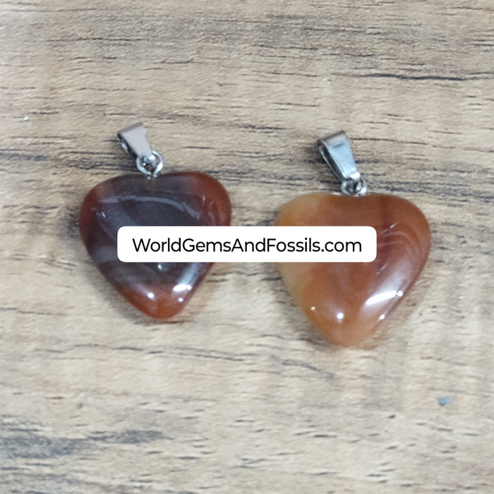 Carnelian Heart Pendant