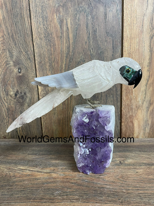 Crystal Bird On Stand  #17  Medium