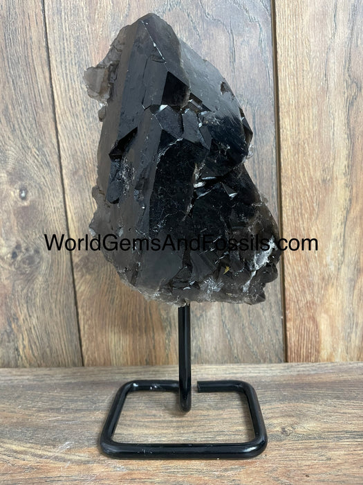 Smoky Quartz Specimen On Stand  9.5”  #2